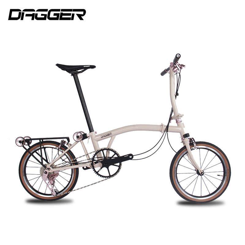 DAGGER国布小布折叠自行车7速碳纤维夹器推行349自行车CNC配件