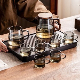 茶杯 玻璃茶壶泡茶家用耐高温单壶过滤泡茶神器花茶壶功夫茶具套装