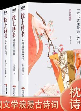 枕上诗书全套正版 一本书读懂最美古诗词诗经遇见最美的唐诗宋词中国诗词大会古诗词大全集系列花令里读诗词浪漫诗词鉴赏书籍