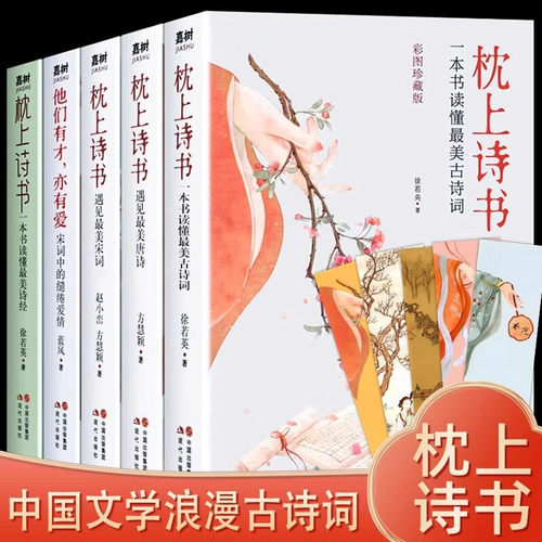 枕上诗书全套正版 一本书读懂最美古诗词诗经遇见最美的唐诗宋词中国诗词大会古诗词大全集系列花令里读诗词浪漫诗词鉴赏书籍