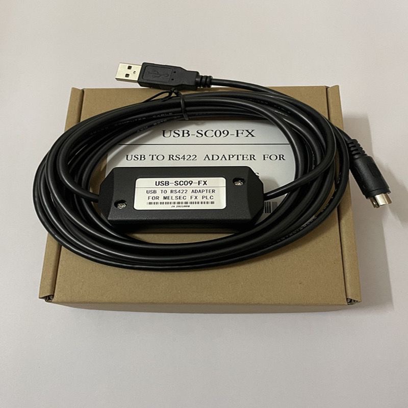 适用三菱PLC程式设计电缆线FX3U/1N/2N数据线连接线USB-SC09-FX下