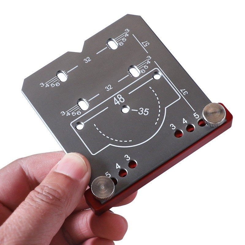 35mm铰链打孔定位器 可调边距标记号定位板 合页铰链开孔辅助工具,基础建材,打孔定位器,淘宝优惠券,粉丝福利购,淘宝优惠卷