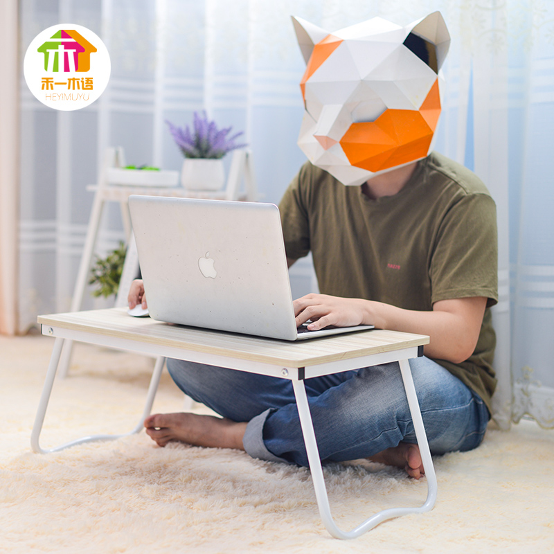 免安装手提折叠笔记本电脑桌宿舍懒人床上书桌