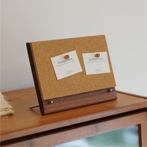 沙比利木软木展示架桌面照片墙装饰家用办公记事板店铺软木留言板