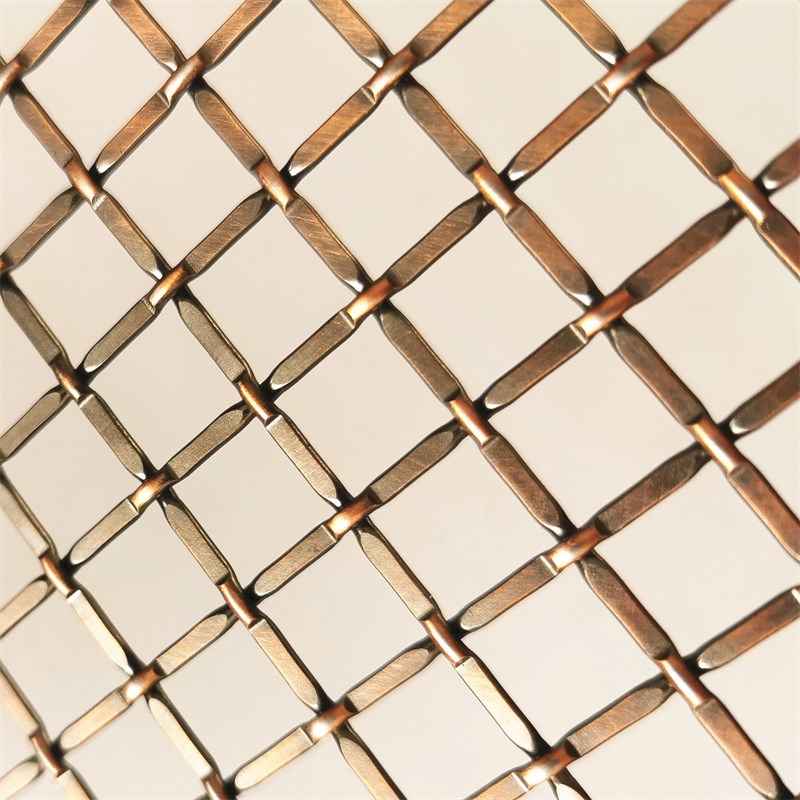 编织金属装饰网幕墙钢丝网格隔断玄关屏风金属装饰网帘不锈钢铜帘