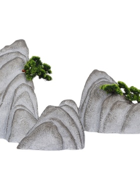 仿真石头雪浪石太湖石假山庭院景观泰山石玻璃钢假石头造景摆件