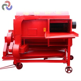 水稻收割机新款稻麦脱粒机电动中小型空心菜脱粒机贵州高梁打粒机