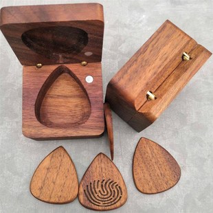 吉他拨片木盒定制电吉他拨片定制电吉他拨片木质拨片吉他拨片收纳