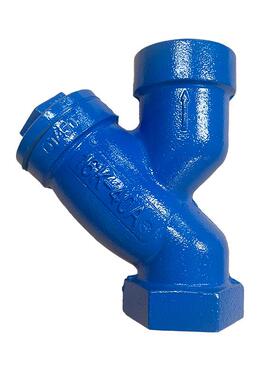 丝扣过滤器GL11H-16管道污水杂质球墨铸铁烤漆螺纹Y型除污过滤器