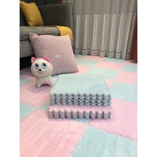 铺地面的垫子拼接地垫毛绒地毯毛毯泡沫垫毛毛床边房间卧室全铺垫