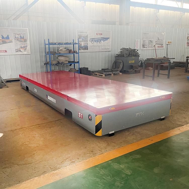 无轨电动平板车升降搬运车原地旋转任意转弯车间转运运输车