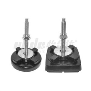 L100防震脚杯重载型铸铁 替怡合达WAM04 L75 M12 橡胶底座型 D100