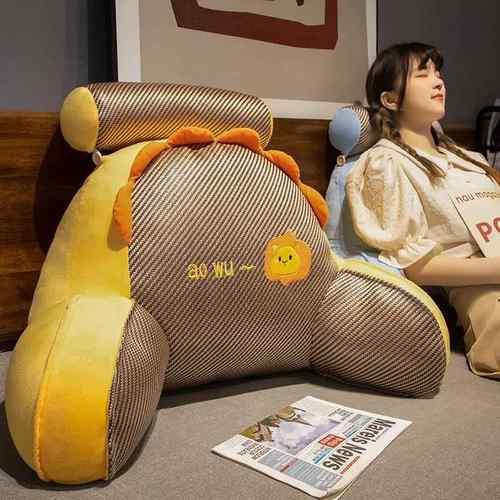 凉席靠枕床头软包护腰靠垫宿舍床上看书沙发大靠背抱枕可拆洗夏季