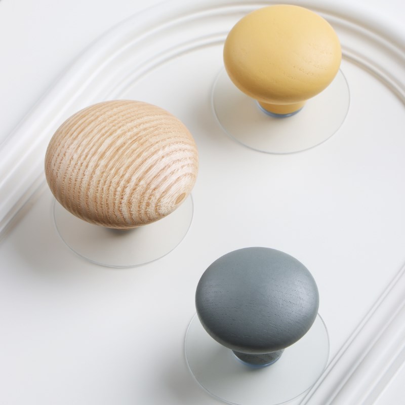 新款实木衣柜拉手免打孔简约原木高档定制橱柜柜门把手免打孔粘贴