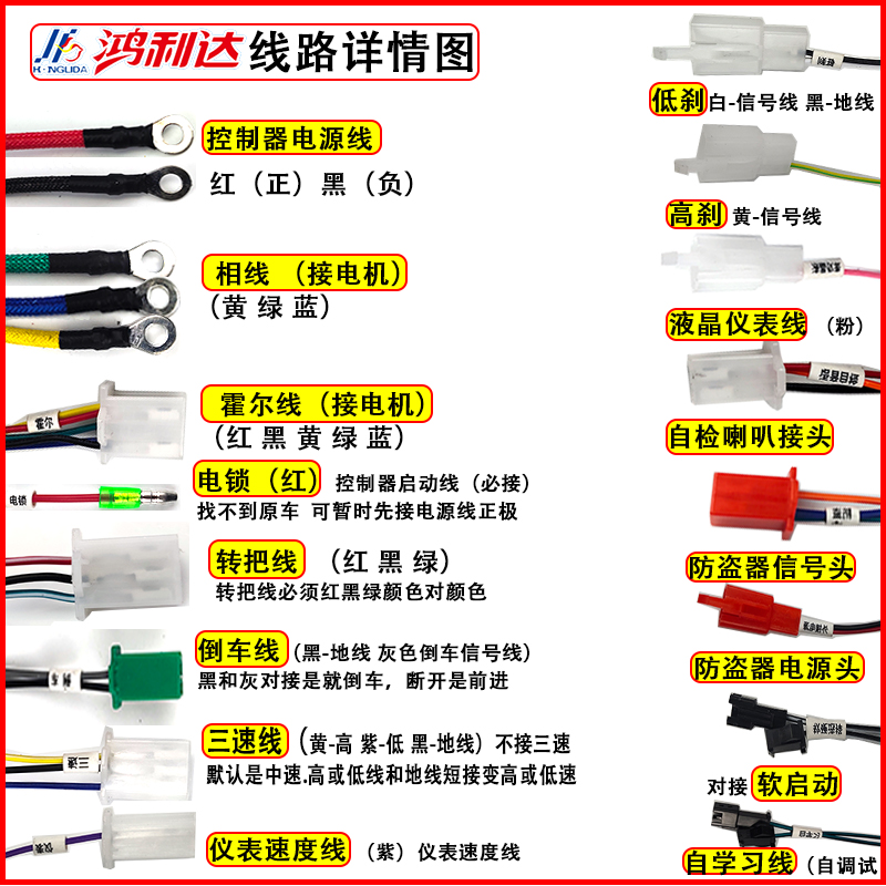 电动三轮车控制器大功率48 60 72V双模 直流无刷电机四轮永磁同步