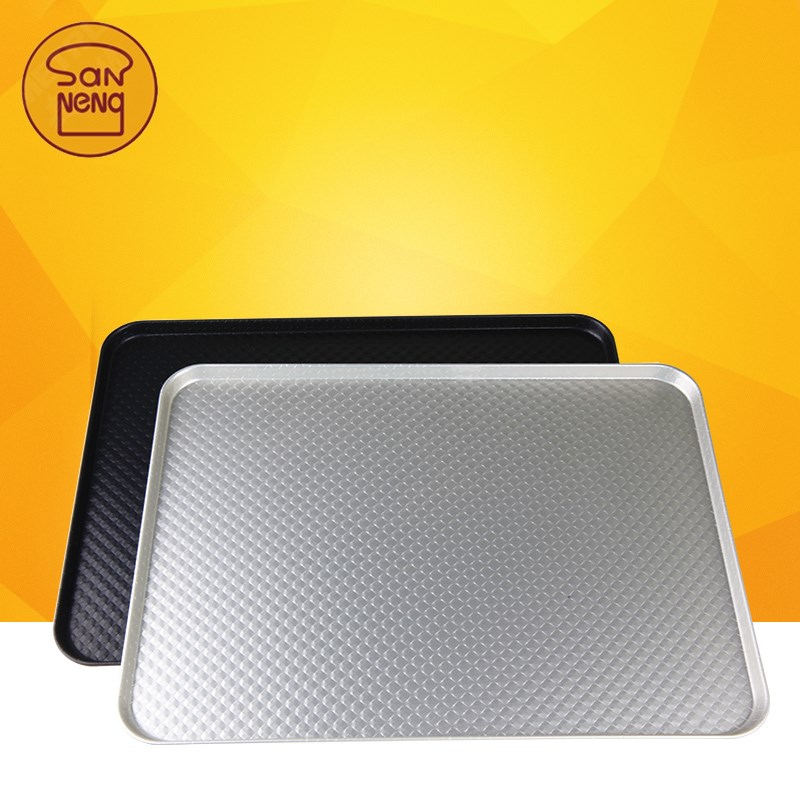 三能烘焙器具 铝合金方形烤盘金色不沾SN1312节能波纹SN1313/1314