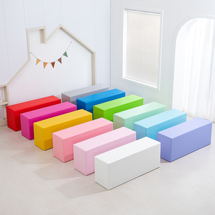 早教幼儿园游乐区长凳海洋球池防撞软包沙池围栏儿童游戏乐园