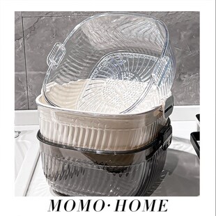 HOME家居双层洗菜盆G沥水篮厨房用品家用水果盘 MOMO