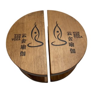 玻璃门大门拉手会所包房木门把手加厚实木半圆形拉手定制刻字