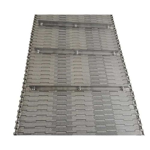 排屑机输送炼板不锈钢炼条式输送带板式L传送带Q食烘干机冲孔炼