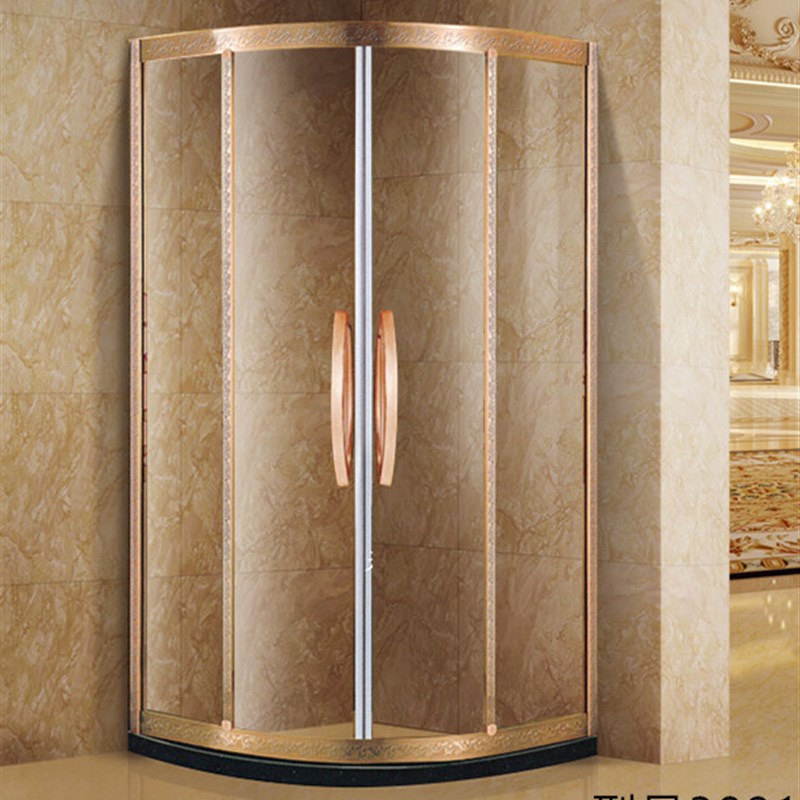 不锈钢弧扇型淋浴房 圆弧淋浴房 洗浴房 浴室玻璃门 淋浴房隔断门