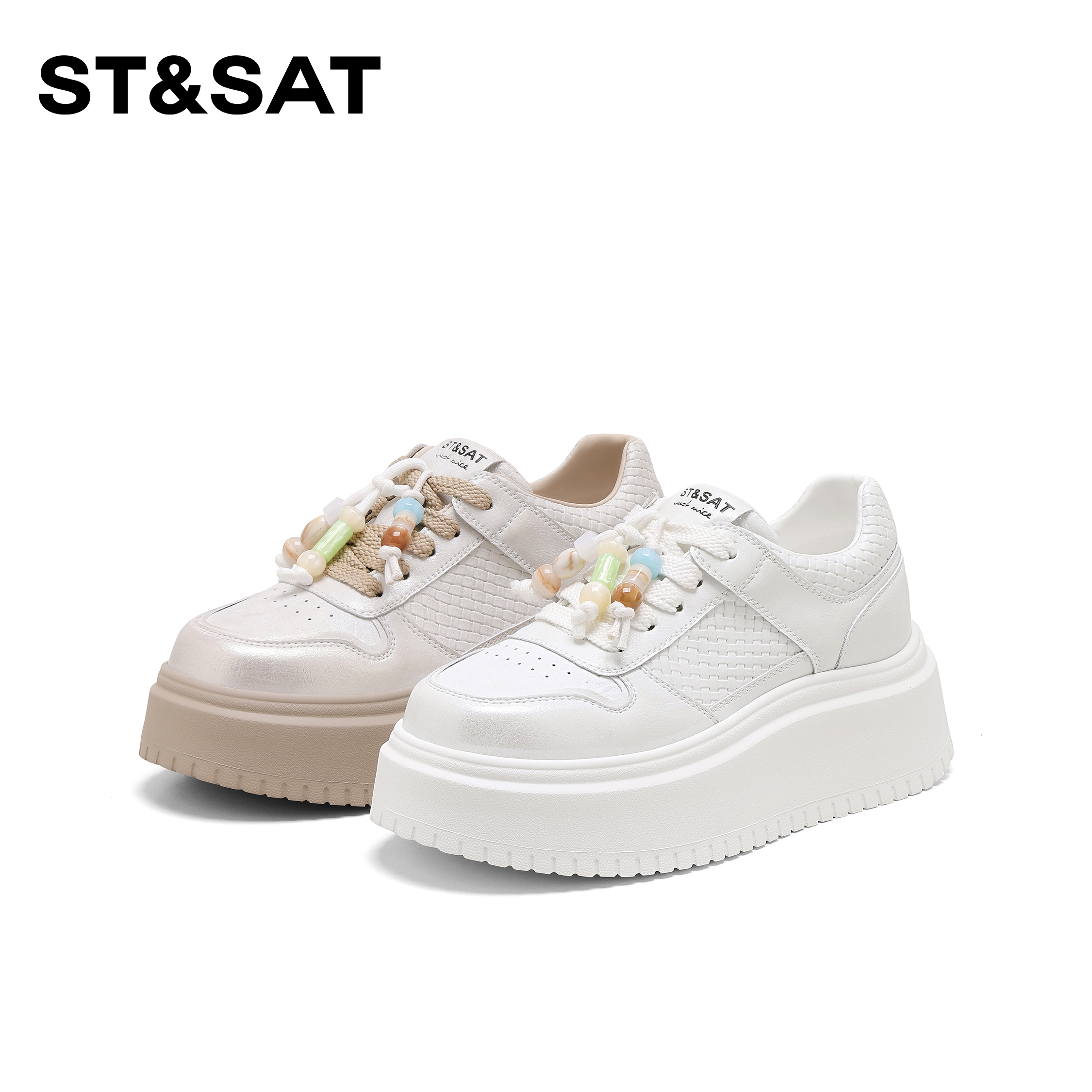 【呼呼专享】星期六时尚休闲鞋女2025新款百搭板鞋SSD3112CDR-H