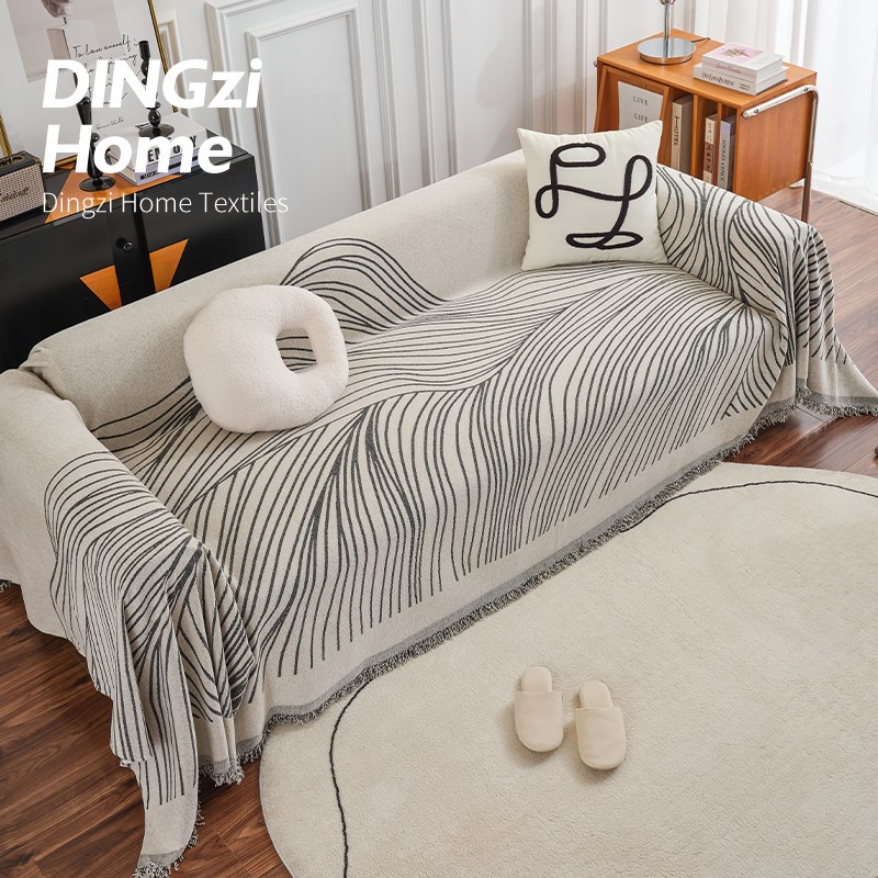 in风防猫抓沙发巾四季通用沙发盖布子垫全盖沙发毯沙发罩防尘