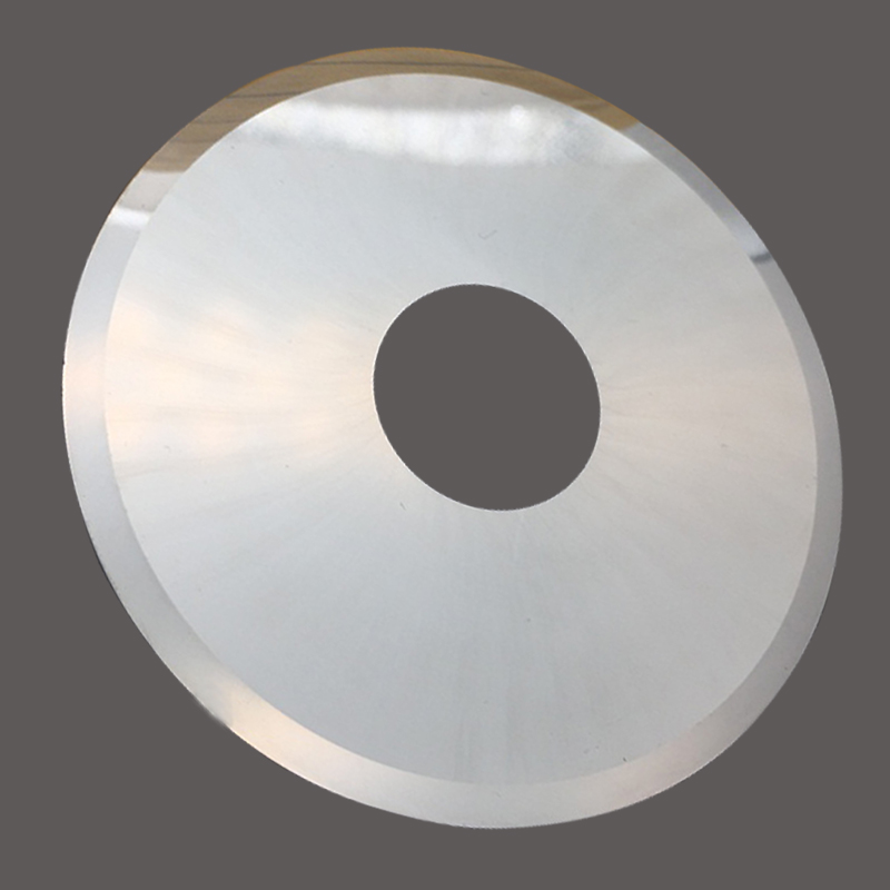 硬质合金钨钢熔喷布专用切割刀片喷绒布分切圆刀片超薄圆形切刀yg
