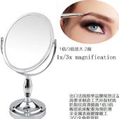法国高档台式 婚房礼品双面梳妆镜学生美妆网红桌面镜子 化妆镜欧式