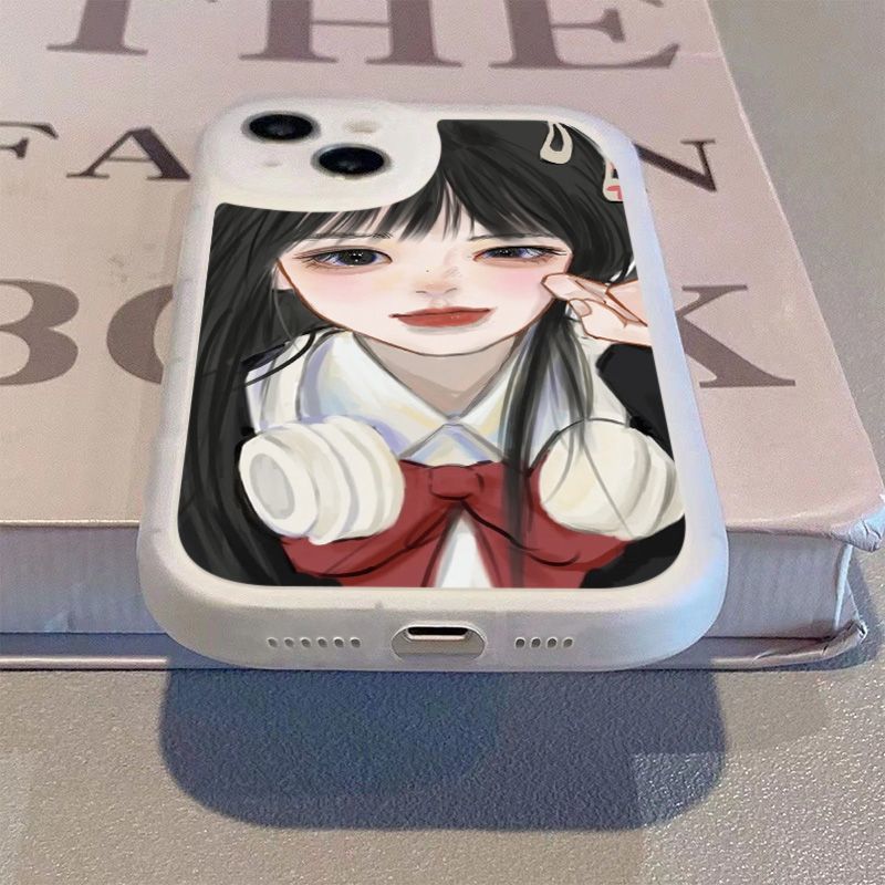 耳机女孩适用华为荣耀300手机壳honor90/70/80pro新款x50/60i卡通全包play9t防摔magic6pro畅玩40/30plus软壳