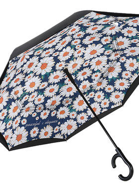 NILLO层全自动反向伞男女长创意晴雨两用伞汽车大号直杆雨伞