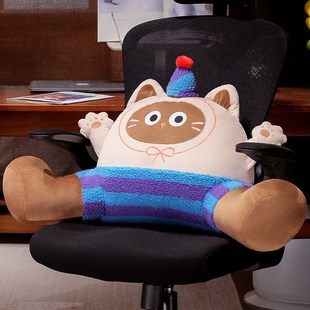 爱猫咪抱枕床头靠垫软包大靠背卧室儿童床上看书护腰枕沙发抱枕