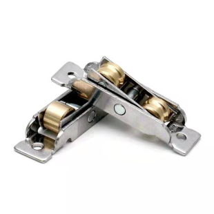 塑钢门窗滑轮滚针老式单平槽推拉窗户铜滚轮生锈