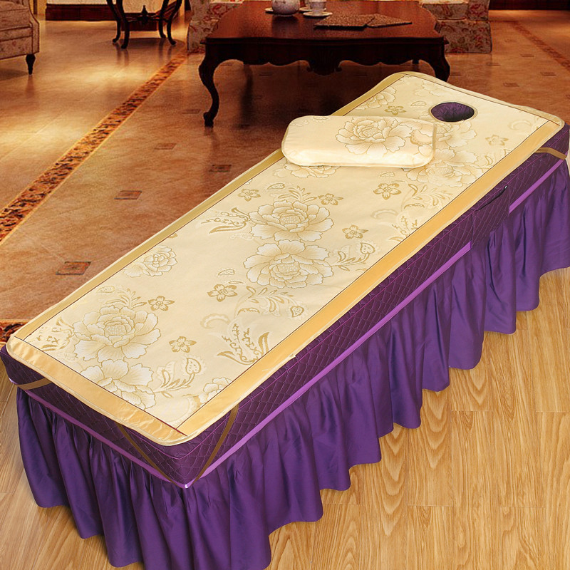 美容床凉席 冰丝夏季带洞美体按摩理疗推拿小席子藤席 美容院专用