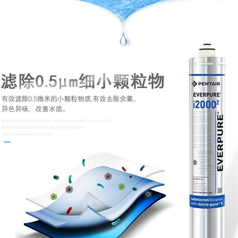 爱惠浦净水器制冰机专用I5002 I20002 I40002替换主滤芯大流量