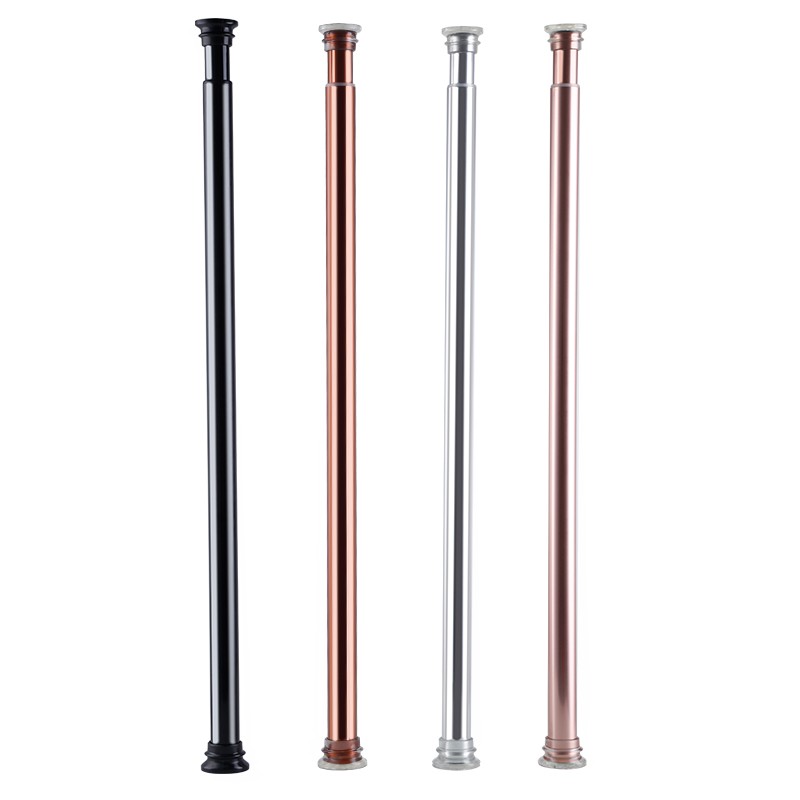 怡奥浴帘杆免打孔伸缩杆铝合金卧室阳台窗帘杆卫生间晾衣杆挂衣杆