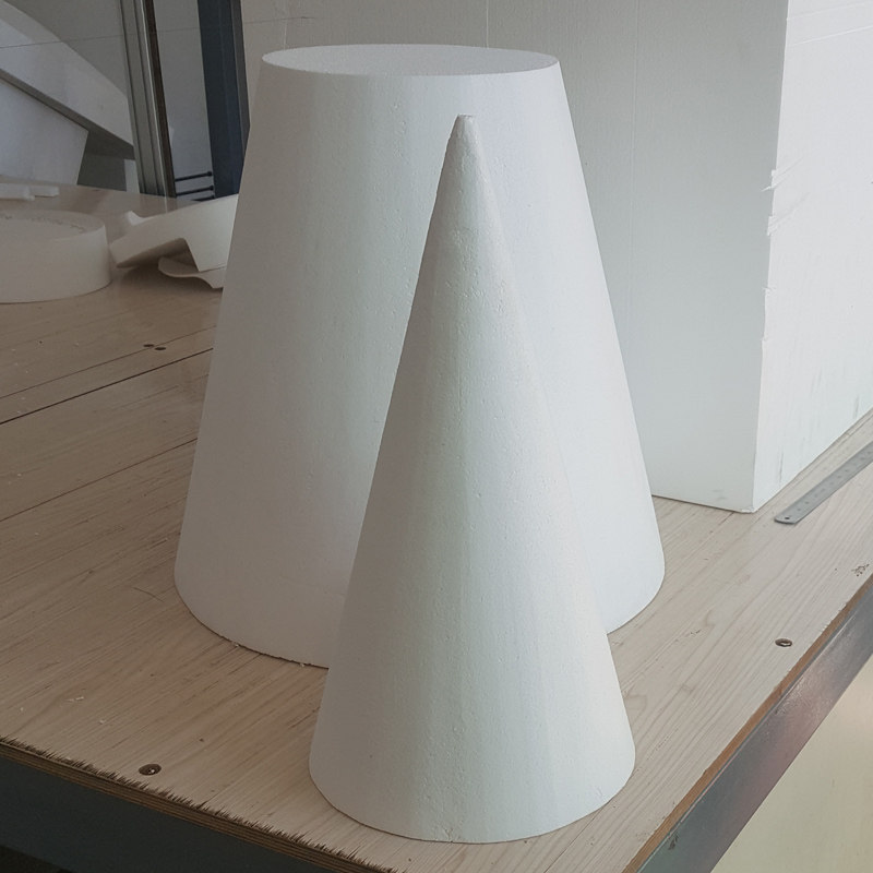 保丽龙E高密度塑料白泡沫块硬泡沫板立体构成材料雕刻模型定制