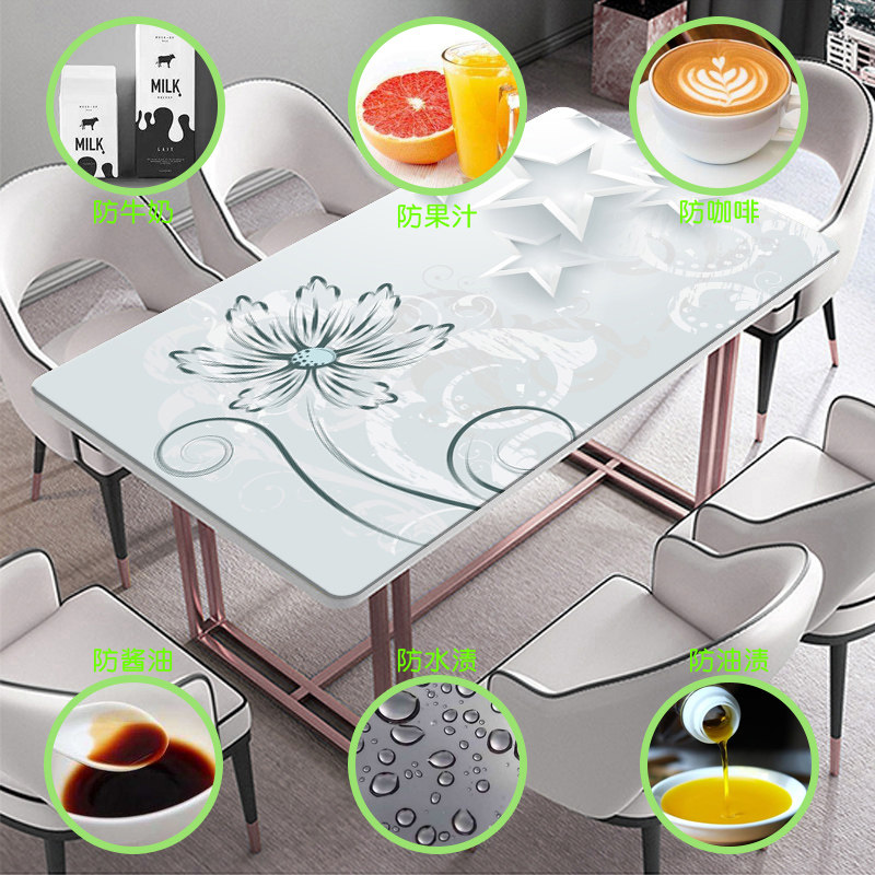in风茶几桌垫桌布防水防油防烫免洗茶几垫餐桌垫c台布长方形