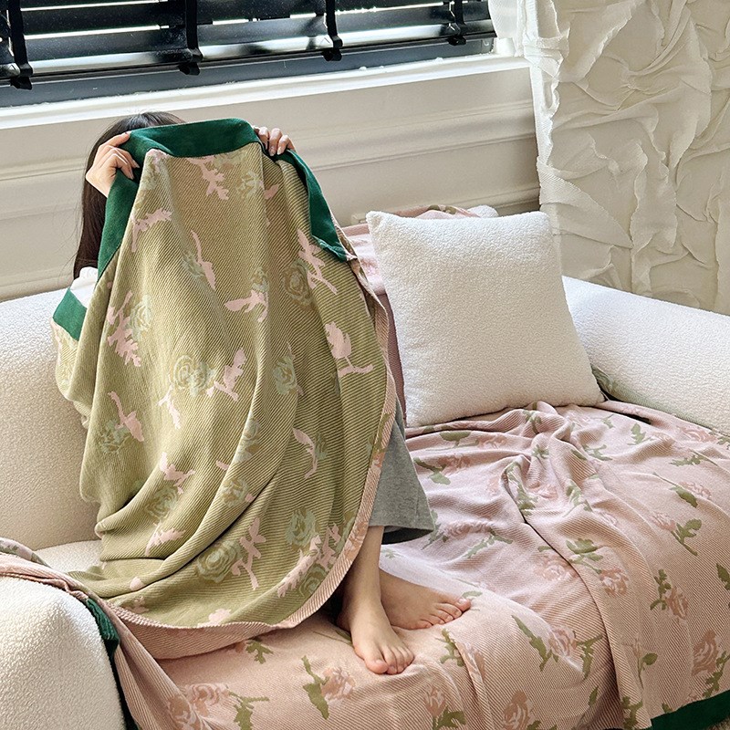 毛巾被夏凉被竹棉层纱布毯子夏季竹纤维冷感薄款空调盖毯水洗