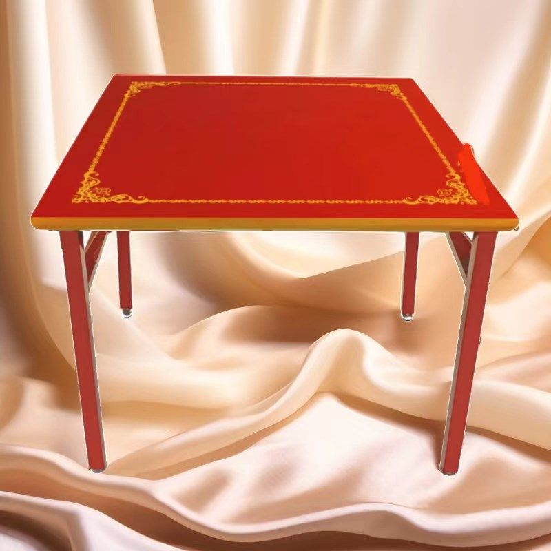 红色吃饭桌升级加厚一体式八仙桌喜庆正方形,住宅家具,不锈钢/PVC餐桌,淘宝优惠券,粉丝福利购,淘宝优惠卷