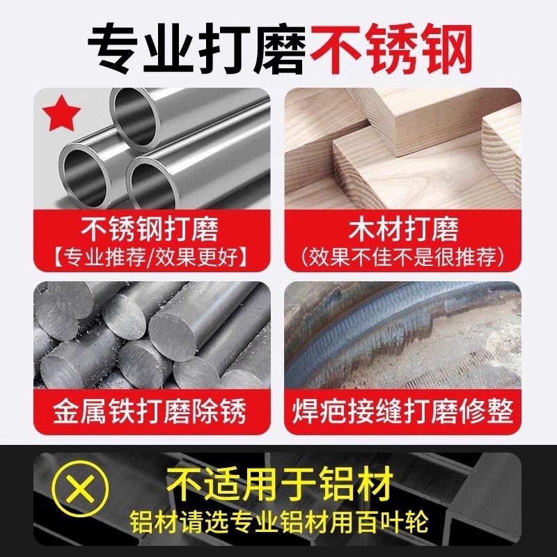 大白鲨百叶片磨光片打磨片百页轮金属打磨抛光页片目,标准件/零部件/工业耗材,百叶轮,淘宝优惠券,粉丝福利购,淘宝优惠卷