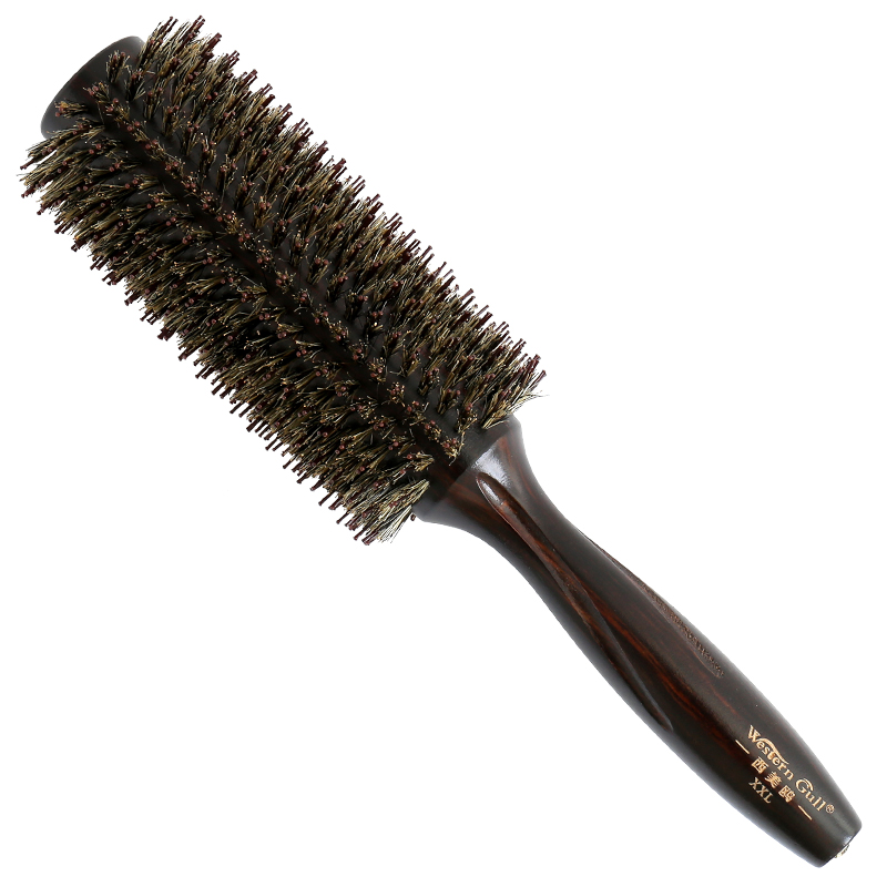 发廊专业耐高温猪鬃毛滚梳卷发梳吹内扣梨花刘海圆筒造型梳子