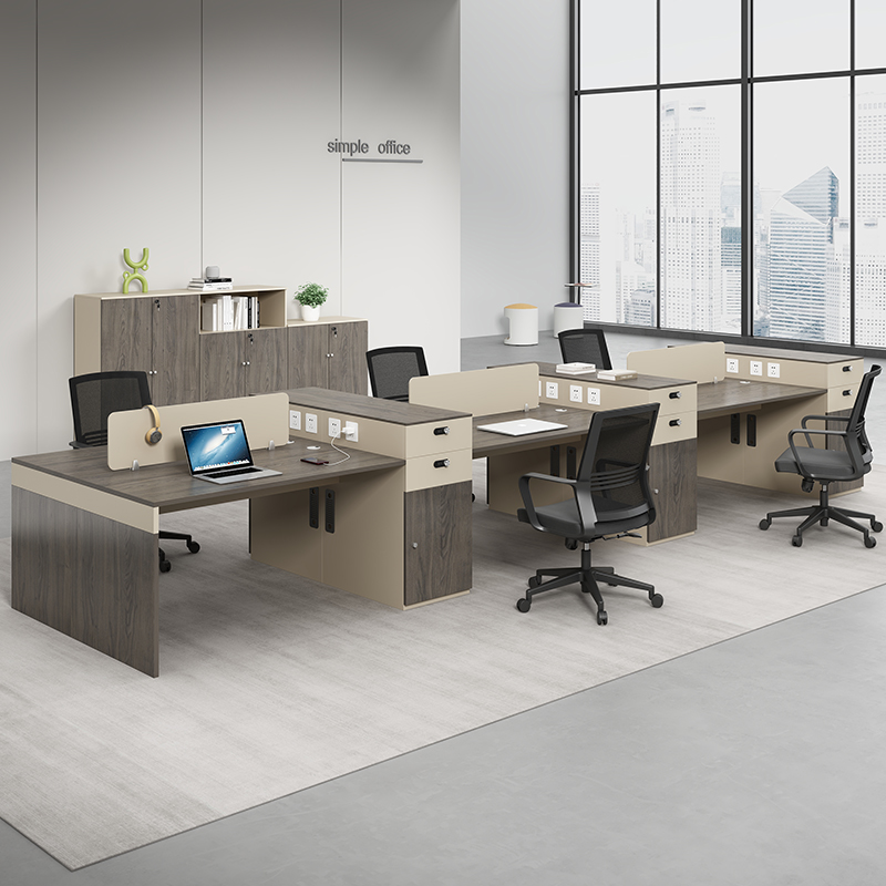 办公桌椅办公室桌子屏风工位四人卡位六人位员工电脑桌职员桌