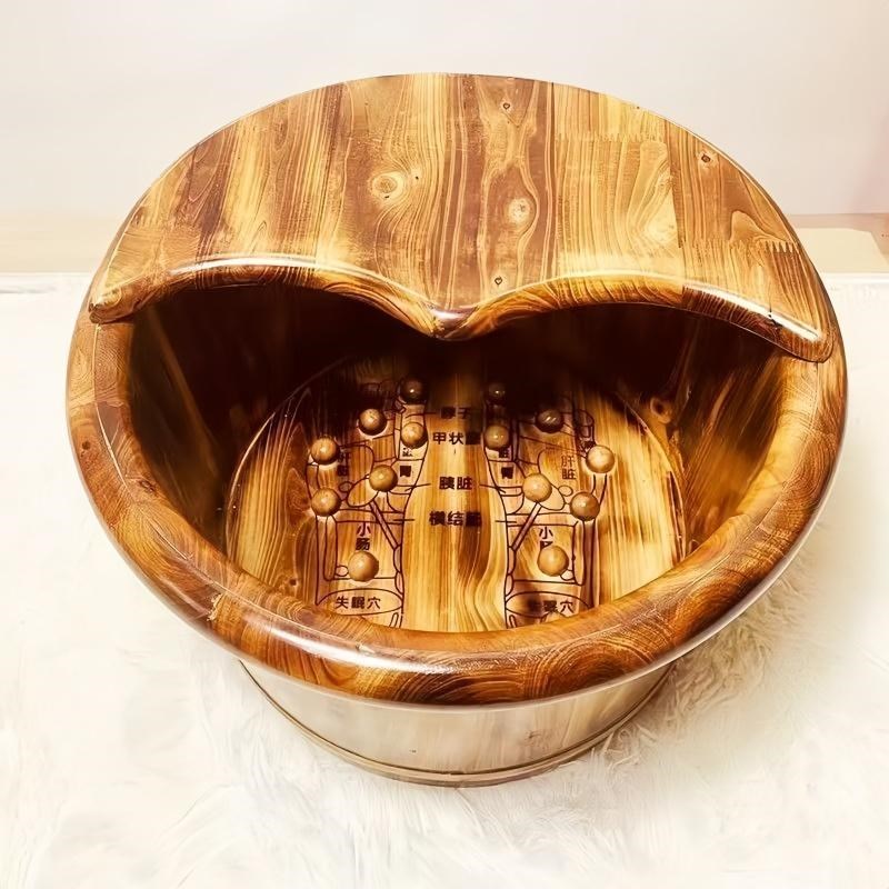 碳化泡脚木桶家用洗脚木盆养生泡脚盆木质洗脚桶实木泡脚桶过小腿