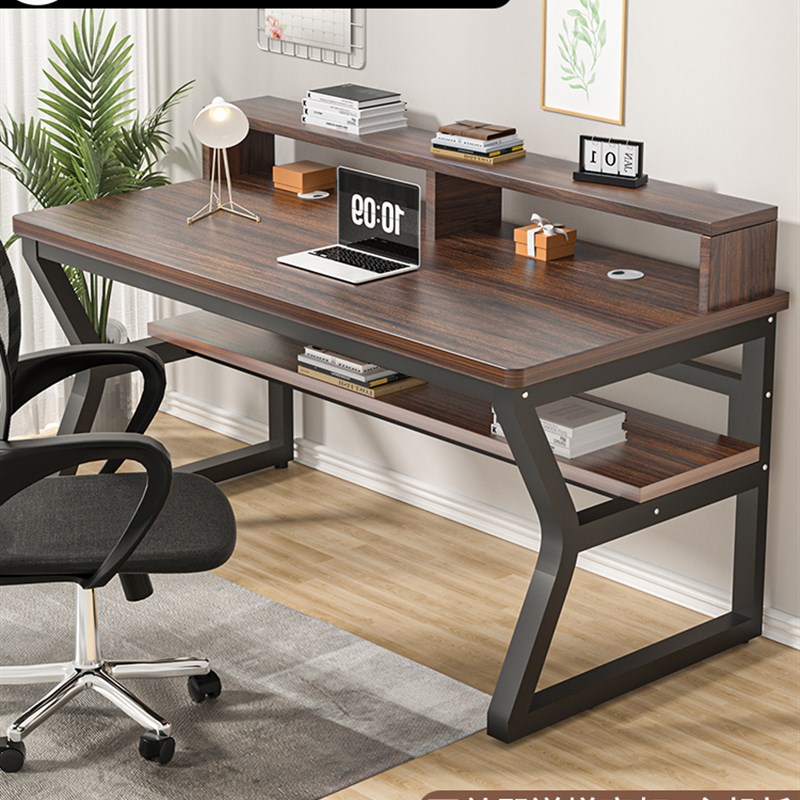 电脑桌台式学生书桌家用卧室学习桌长方形办公桌人电竞桌子