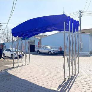 折叠推拉蓬户外移动伸缩帐篷夜市防雨停车遮阳棚大排档雨棚活动篷