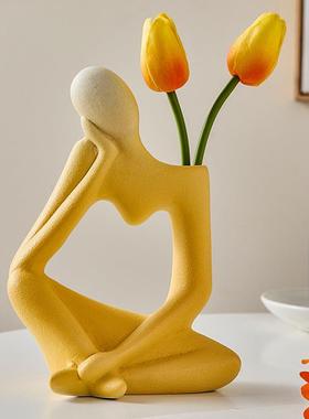 抽象艺术摆件创意简约小众简约现代风客厅电视柜装饰品酒柜工艺品