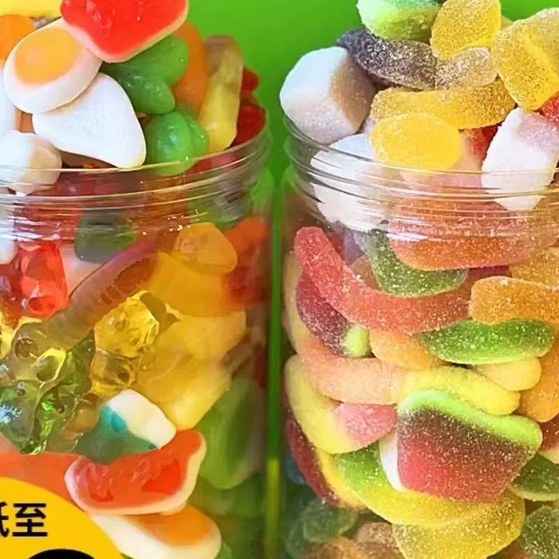 酸砂软糖罐装自选多种口味混合装儿童零食水果橡皮糖批发果味散装