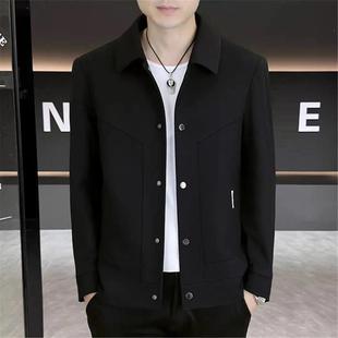 徒徒Jine秋季高级感休闲男士夹克外套纯色百搭男装时尚上衣外套