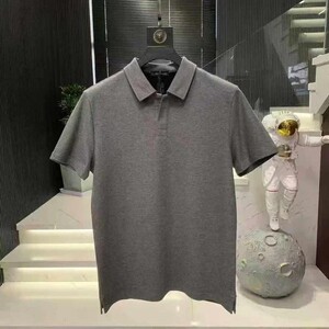 泓则精品服饰2夏季男士高奢简约净版商务休闲百搭显瘦时尚短袖01